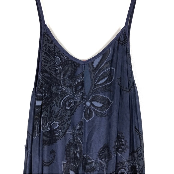 Scandal Italy Blue Flowy Silk Dress - Picture 12 of 15